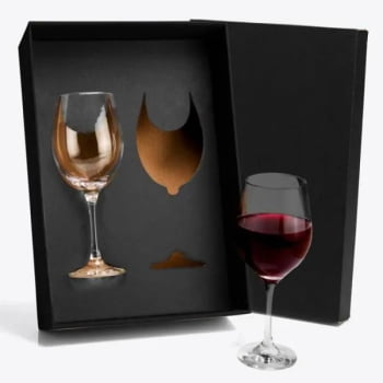 Kit Taças Personalizada Vidro 490 ML SMVI-08612 Brinde Personalizado