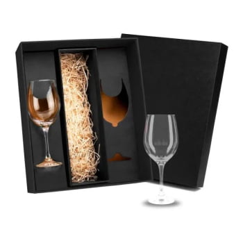 Kit Taças Personalizada Vidro 490 ML SMVI-18612 Brinde Personalizado