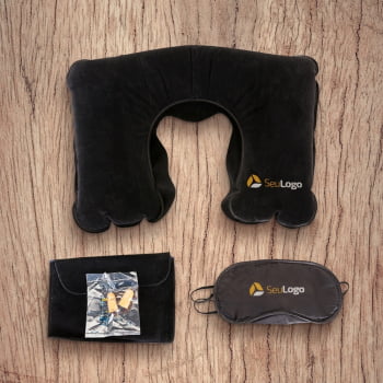 Kit Viagem Personalizado ZipLock 3 Peças X12480 Brinde Personalizado