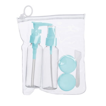 Kit Viagem Personalizado ZipLock 5 Peças X18535 Brindes Personalizados