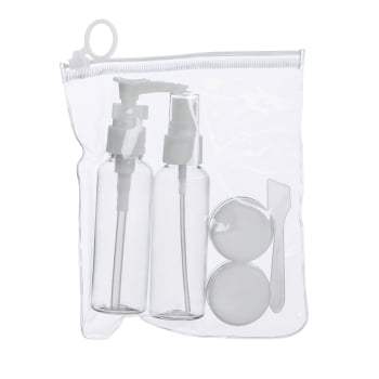 Kit Viagem Personalizado ZipLock 5 Peças X18535 Brindes Personalizados
