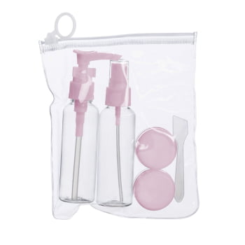 Kit Viagem Personalizado ZipLock 5 Peças X18535 Brindes Personalizados