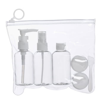 Kit Viagem Personalizado ZipLock 6 Peças X18536 Brinde Personalizado