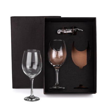 Kit Vinho Personalizado 3 Peças SMKT-9008E Brinde Personalizado