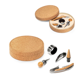 Kit Vinho Personalizado 4 Peças  SP94119 Brinde Personalizado
