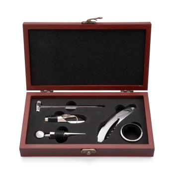 Kit Vinho Personalizado 5 Peças X19121 Brinde Personalizado