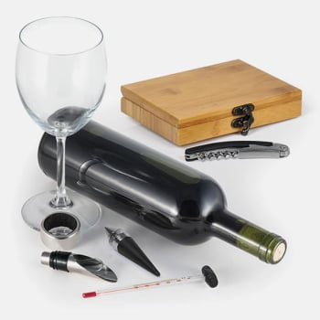 Kit Vinho Personalizado 6 Peças SMPV-00843 Brinde Personalizado