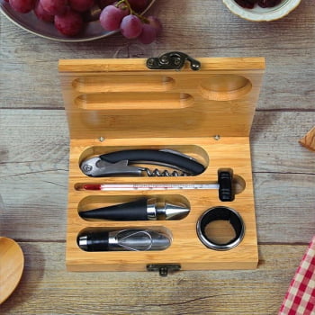 Kit Vinho Personalizado 6 Peças SMPV-00843 Brinde Personalizado