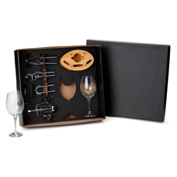 Kit Vinho Personalizado 7 Peças SMKT-90263 Brindes Personalizados