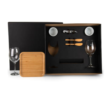 Kit Vinho Personalizado 8 Peças SMKT-90247 Brinde Personalizado