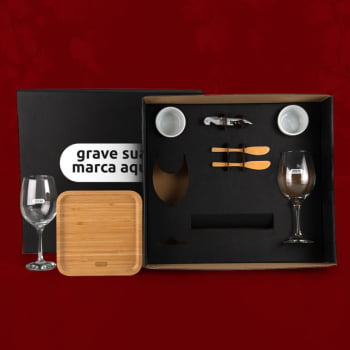 Kit Vinho Personalizado 8 Peças SMKT-90247 Brinde Personalizado