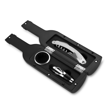 Kit Vinho Personalizado Plástico ABS 3 Peças ASIKV0140 Brindes Personalizados