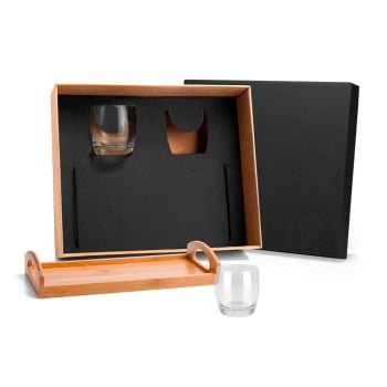 Kit Whisky Personalizado 3 Peças SMKT-90084 Brindes Personalizados