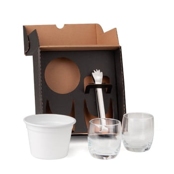 Kit Whisky Personalizado 4 Peças SMKT-90225 Brindes Personalizados
