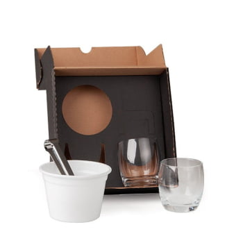 Kit Whisky Personalizado 4 Peças SMKT-90225 Brindes Personalizados