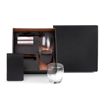 Kit Whisky Personalizado 6 Peças SMKT-90013 Brinde Personalizado