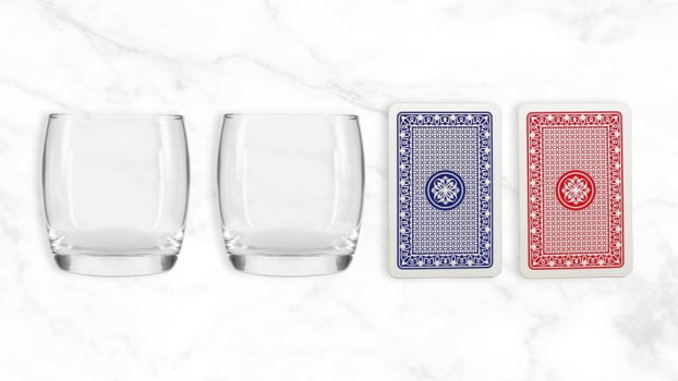 Kit Whisky Personalizado Com Baralho SMKT-90085 Brinde Personalizado