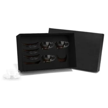Kit Xícaras Personalizada 90 ML 8 Peças SMCO-03094 Brinde Personalizado