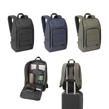 Mochila para Notebook Sustentável 100% rPET Personalizada MSP92193 Brinde Personalizado