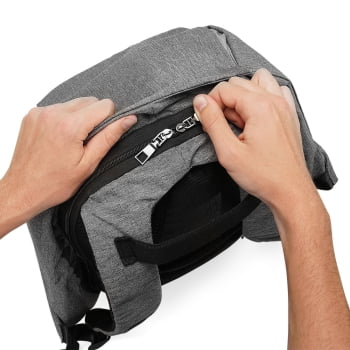 Mochila Personalizada Antiroubo Poliéster - 29L X01306 Brinde Personalizado