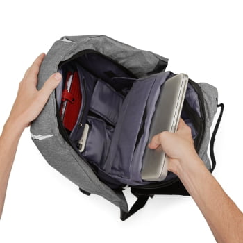 Mochila Personalizada Antiroubo Poliéster - 29L X01306 Brinde Personalizado