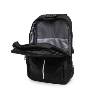 Mochila Personalizada Antiroubo Poliéster USB X14185B Brindes Personalizados