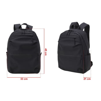 Mochila Personalizada Com Plaquinha Metálica Couro Sintético 30L X05008 Brinde Personalizado