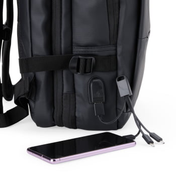 Mochila Personalizada Couro Sintético 36 Litros X08084 Brinde Personalizado