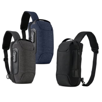 Mochila Personalizada Ombro Antiroubo Nylon 10L X04058 Brinde Personalizado