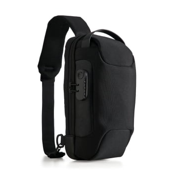 Mochila Personalizada Ombro Antiroubo Nylon 10L X04058 Brinde Personalizado