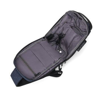Mochila Personalizada Ombro Antiroubo Nylon 10L X04058 Brinde Personalizado