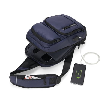 Mochila Personalizada Ombro Couro Sintético 10L X04059 Brindes Personalizados