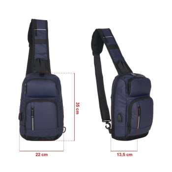Mochila Personalizada Ombro Couro Sintético 10L X04059 Brindes Personalizados