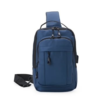 Mochila Personalizada Ombro Couro Sintético 7L X08131 Brinde Personalizado