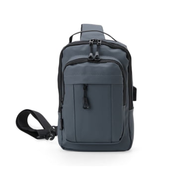 Mochila Personalizada Ombro Couro Sintético 7L X08131 Brinde Personalizado
