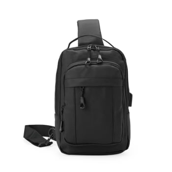 Mochila Personalizada Ombro Couro Sintético 7L X08131 Brinde Personalizado