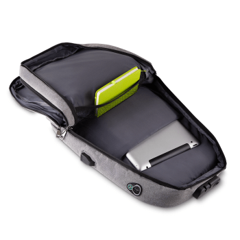 Mochila Personalizada Para Notebook Poliéster 18 L com Cadeado ASIMC538 Brindes Personalizados