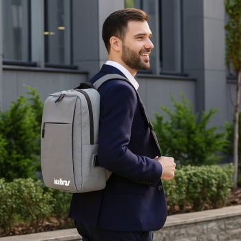 Brinde Presente Dia dos Pais Personalizado Mochila Personalizada Para Notebook Poliéster 600D 13 L ASIMC320-PAI