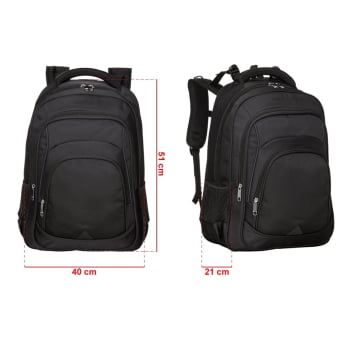 Mochila Personalizada Três Compartimentos Poliéster 42L X09263 Brinde Personalizado