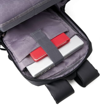 Mochila Personalizada USB Couro Sintético 20L X20061 Brindes Personalizados