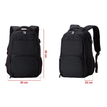 Mochila Personalizada USB Políester 30L X01805 Brinde Personalizado