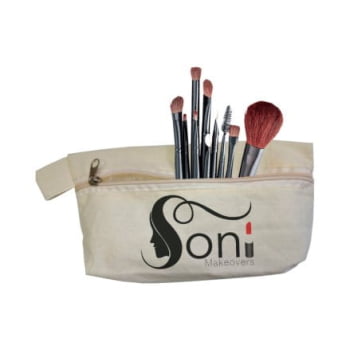 Necessaire Personalizada Algodão LULG3749 Brindes Personalizados