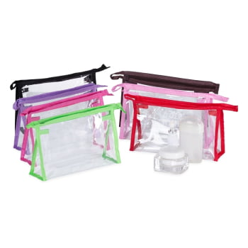 Necessaire Personalizada Plástico Impermeavél X02092 Brinde Personalizado