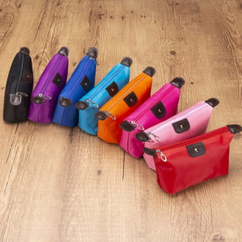 Necessaire Personalizada Poliéster Impermeável X18516 Brinde Personalizado