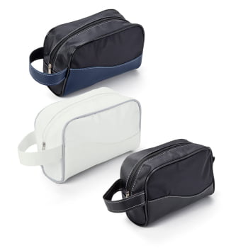 Necessaire Personalizada PU e Forro Sintético Bidim NE201 Brinde Personalizado