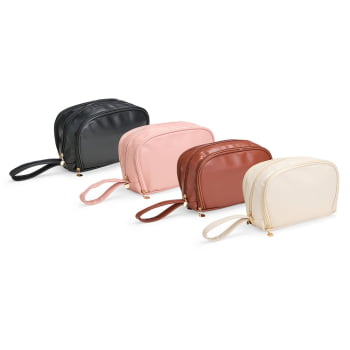 Necessaire Personalizada Couro Sintético Resistente à água X18901 Brinde Personalizado