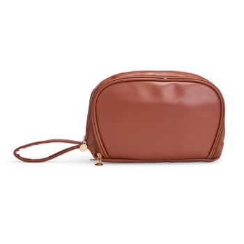 Necessaire Personalizada Couro Sintético Resistente à água X18901 Brinde Personalizado