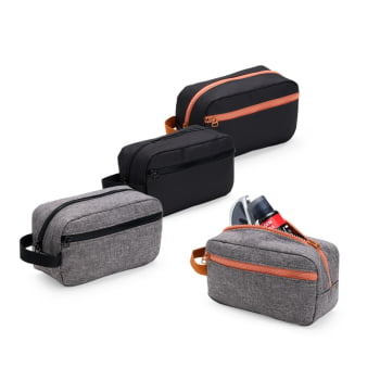 Necessaire Personalizada Poliéster Resistente à água X15254 Brinde Personalizado