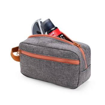 Necessaire Personalizada Poliéster Resistente à água X15254 Brinde Personalizado