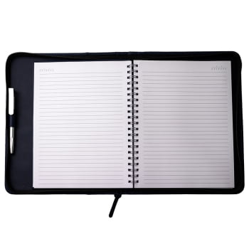 Pasta Personalizada Caderno Couro Sintético X15054 Brindes Personalizados